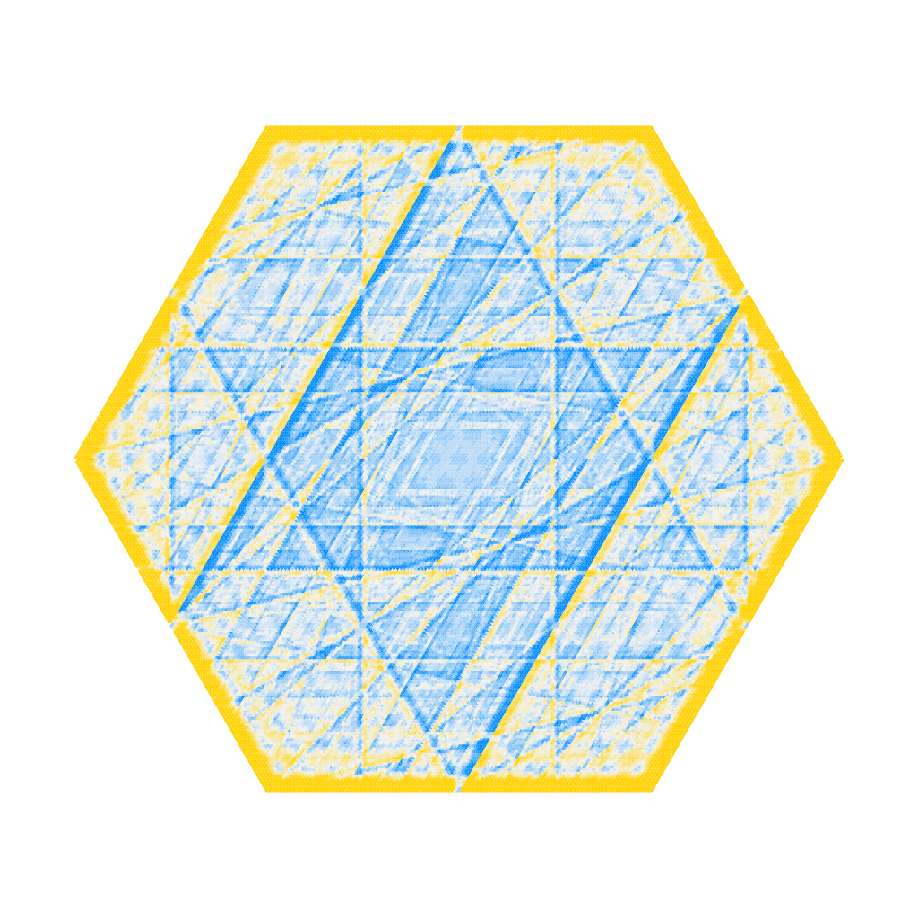The hexagon moire