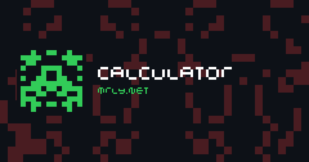 calculator card