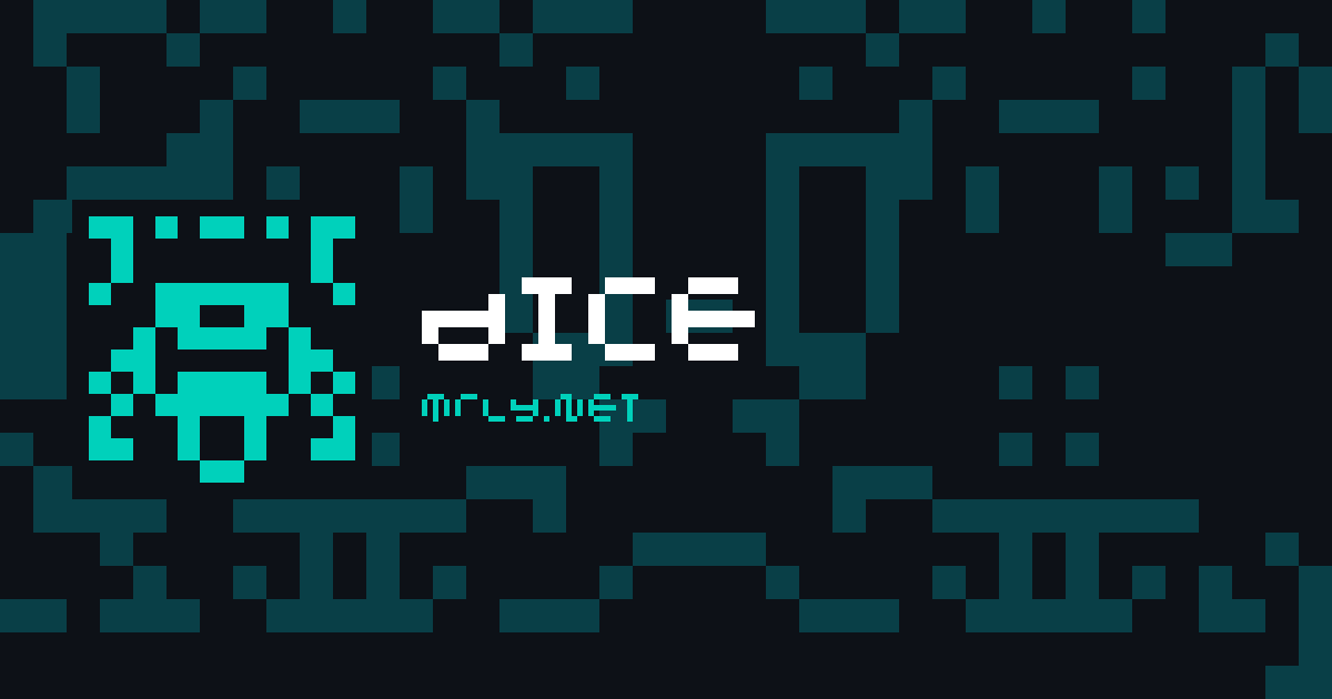 dice card