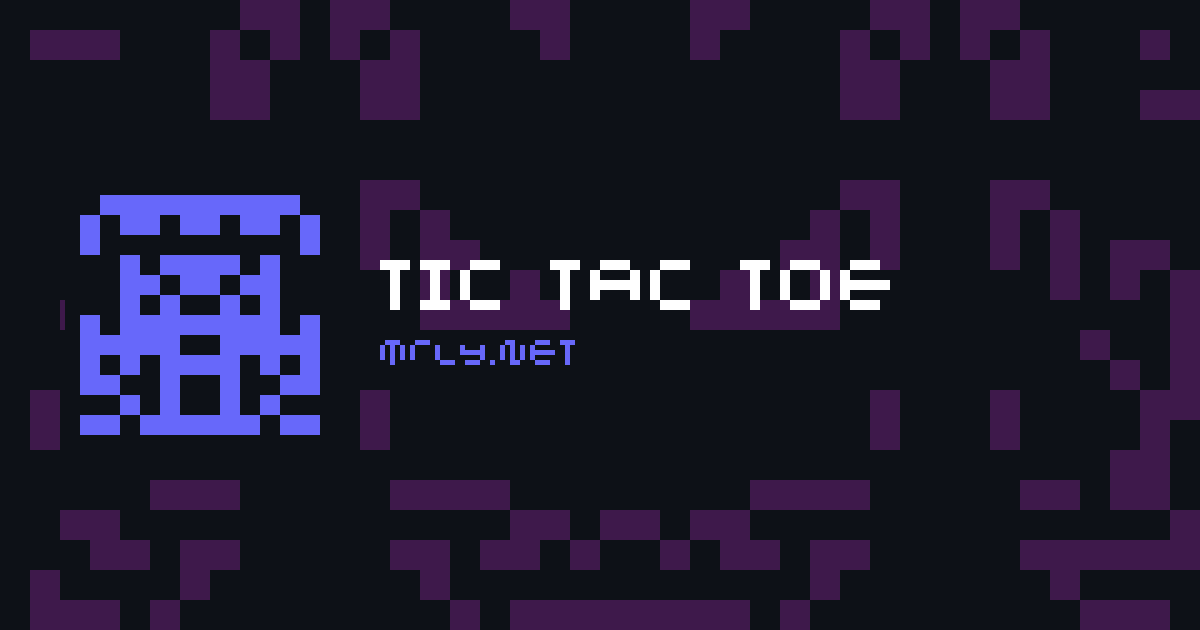 tic tac toe card